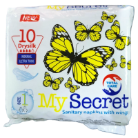 Гігієнічні прокладки My Secret Drysilk 4 краплі, 10 шт